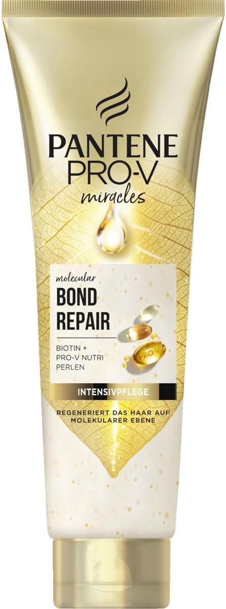 Pantene Pro-V Molecular Bond Repair Diepeffectieve haarverzorging met biotine, 150 ml, geconcentreerde Pro-V-formule voor extreem droog haar, zorgt voor zichtbaar gezonder, versterkt en geregenereerd