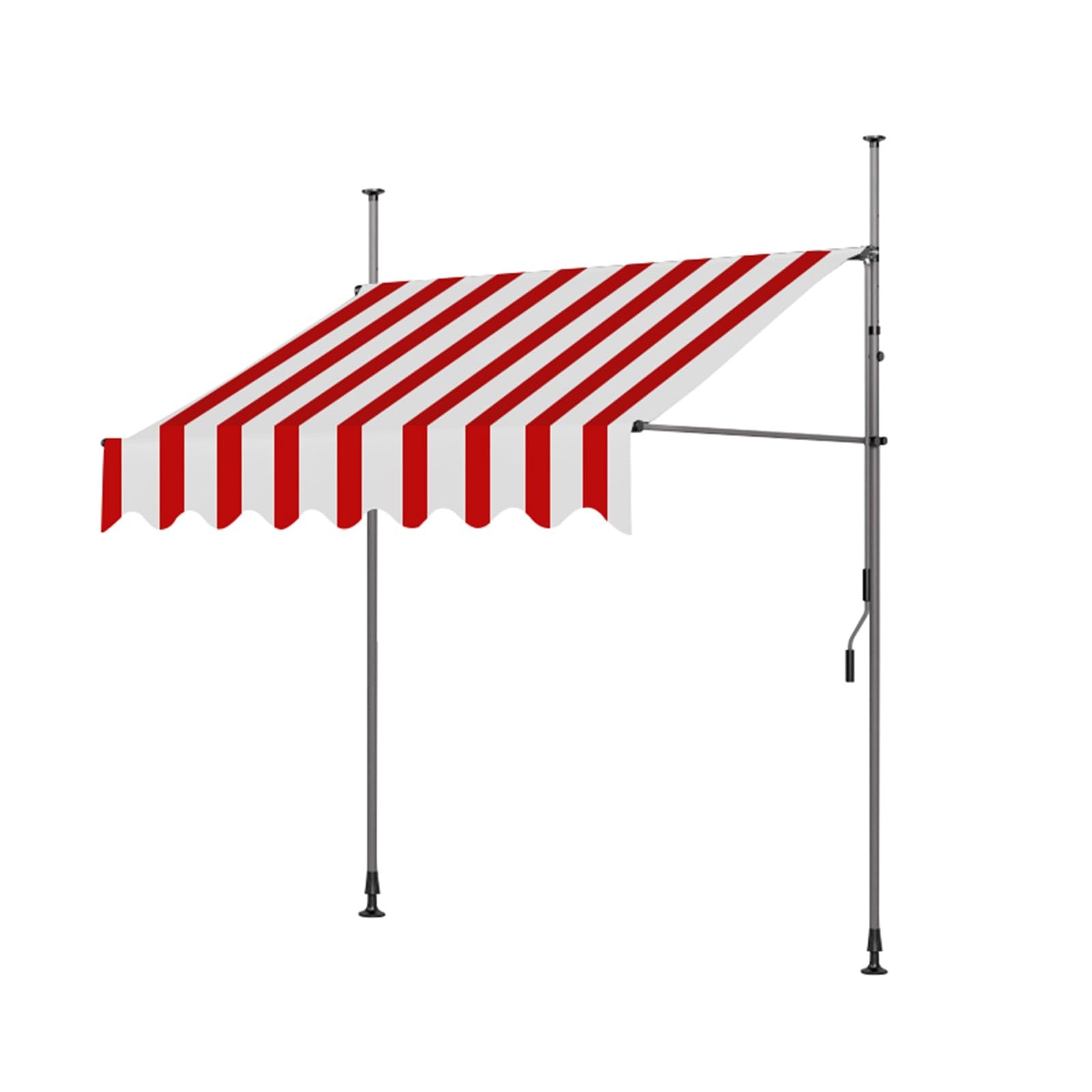 Auvent extérieur imperméable 4m avec protection UV | Store banne manuel pour fenêtres