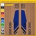 Pimastickerslab Lot de 2 autocollants pour vélo Motif Rock Shox Sid, 049 BLU ROYAL