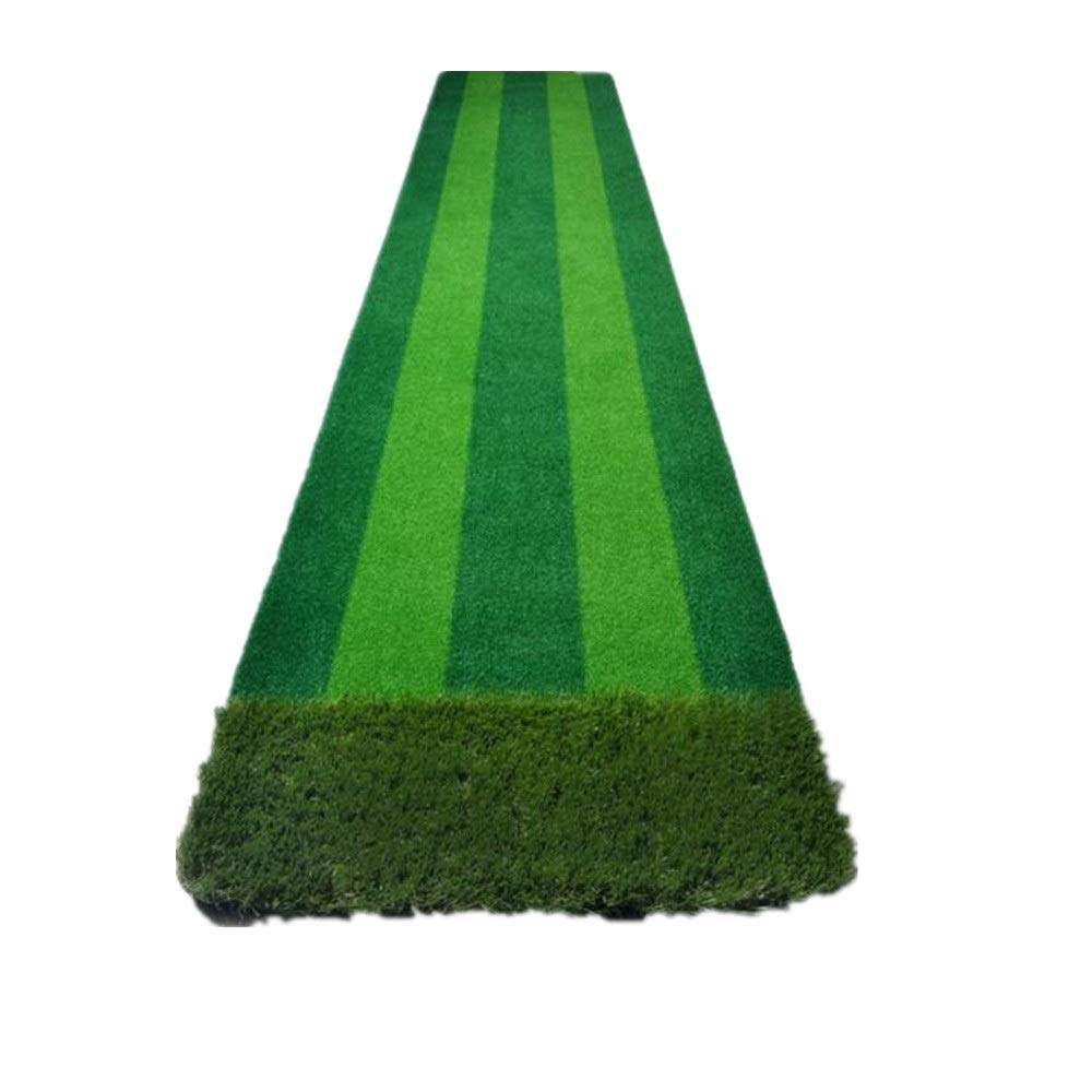 Sunxw-GM Golf practice batting mat Indoor Green Golf Mat Indoor Green Practice Golf Putting Practice Golf Putter Green Artificial Turf Grass Roll Golf Mat (Color : Green, Size : 300x58cm)