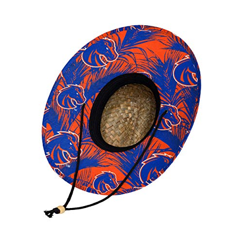 Image of FOCO Men's NCAA College Team Logo Floral Straw Sun Hat