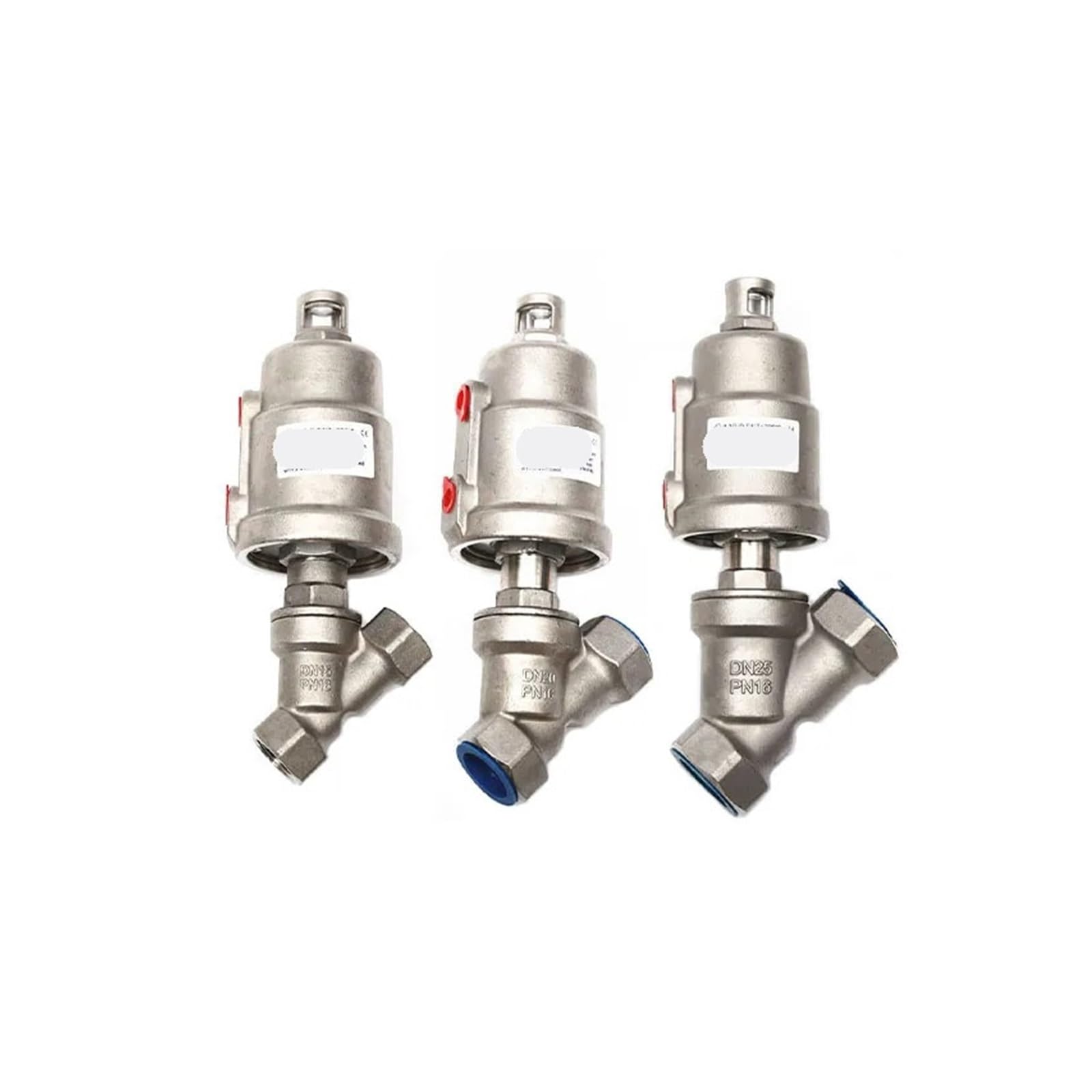 Vanne de siege angulaire pour vapeur haute temperature et fluide industriel inox