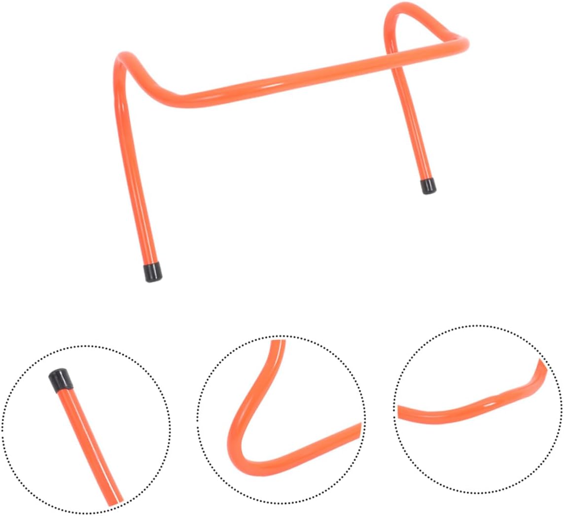 4pcs Plastic Speed Hurdles Agility Training Equipment 15cm Wear-Resistant Track Hurdles for Soccer and Football Youth Sports Training