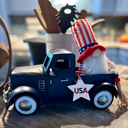 Addbliss Farmhouse Blue Truck Tabletop Decor, Vintage Car Trucks Decorations For Indoor And Outdoor, Decorative Desktop Storage, Farm Pick-Up Planter #TOP1