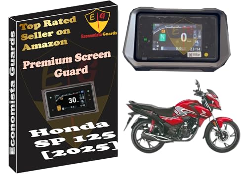 Image of 9H Screen Guard for Your Honda SP 125 OBD 2B | HONDA SP 160 OBD2B [ 2025 ] | LCD Digital Meter Protector | Anti-Scratch TFT Display Cover | HD Clarity Speedometer Film | Scooter Dashboard Accessory