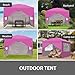 GDY 10x10ft Pop-up Paint Tent, Pink Canopy Tent, Instant Shelter Portable Outdoor Canopies with 4 Removable Side Walls.…