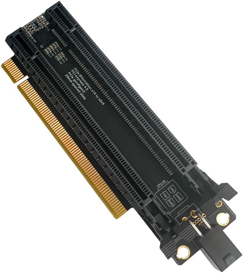 Amazon.com: JMT PCI-E 4.0 x16 1 to 2 Expansion Card Gen3 Split Card ...
