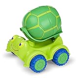 Melissa & Doug Sunny Patch Snappy Turtle Cement Mixer Construction Vehicle