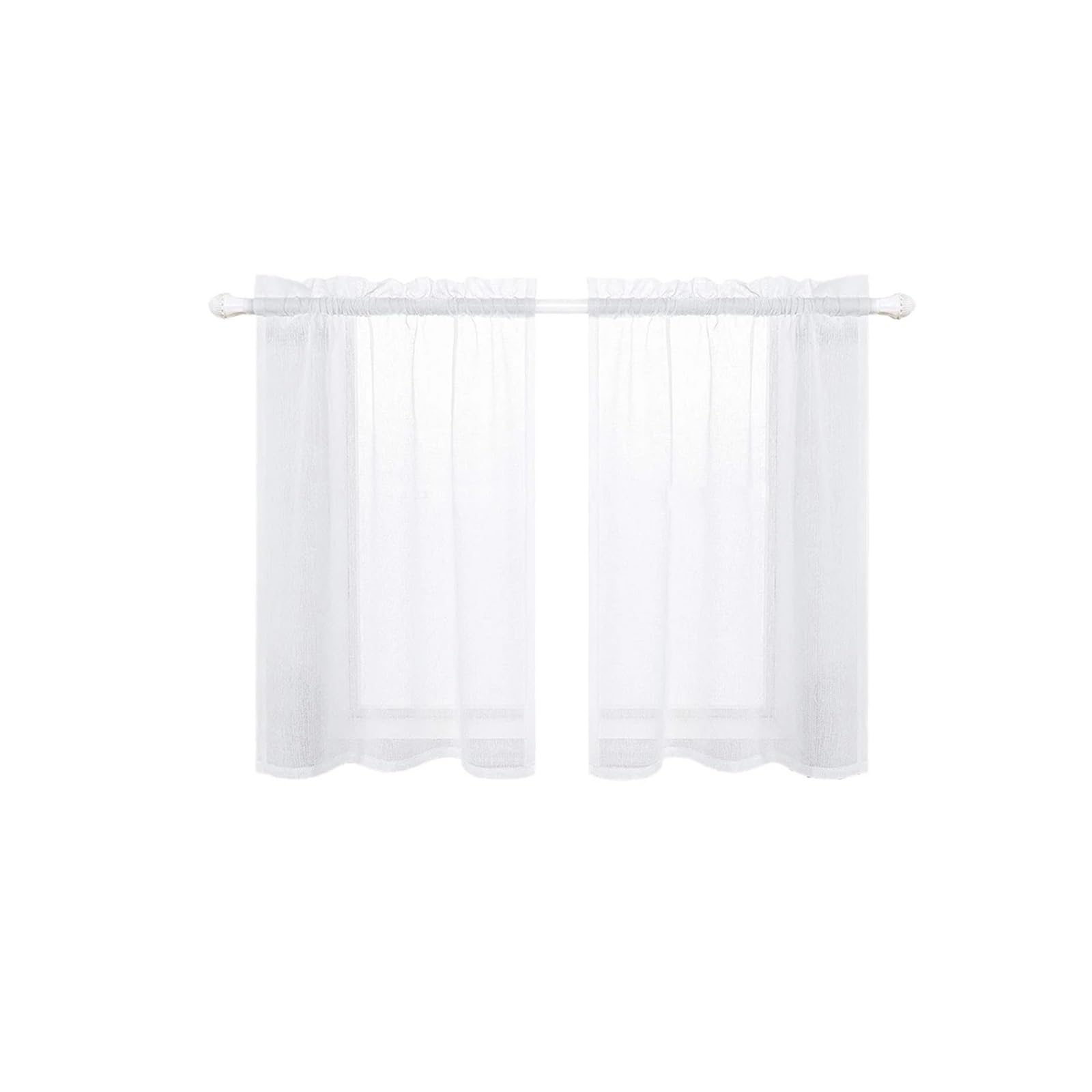 Cortinas cortas de gasa para cafetería y ventanas de cocina comedor