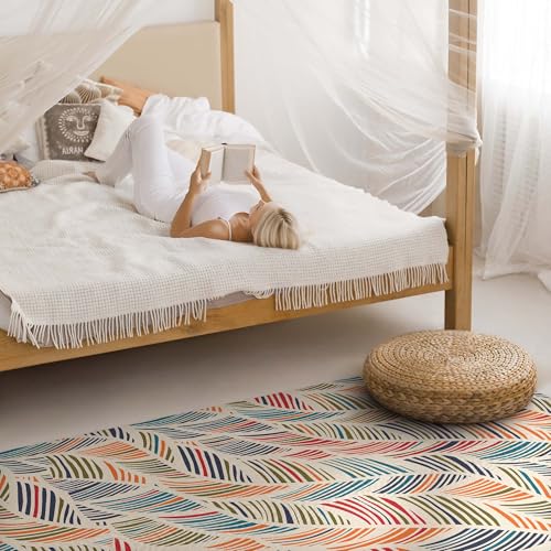 Tapis de sol vinyle 100x150 cm PVC rectangle déco maison Floorart - 4