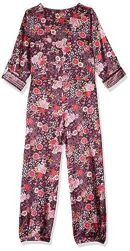 Image of BIBA Girl Silk Straight Printed Jumpsuit