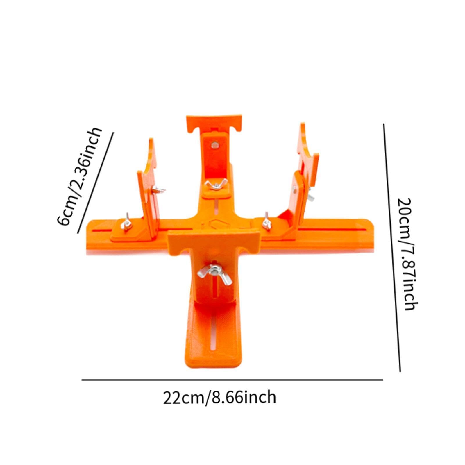 Soporte para Avión a Escala Soporte Giratorio Base Expositor Herramienta de Pintura Material PP Compacto Resistente Adecuado para Maquetas de Hobby Ta, Stand de Naranja