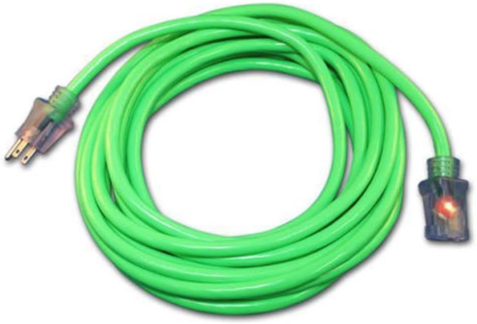 Extension Cords 50ft Heavy Duty Electric Extension Power Cord 12 Gauge Cable Indoor Outdoor Grn