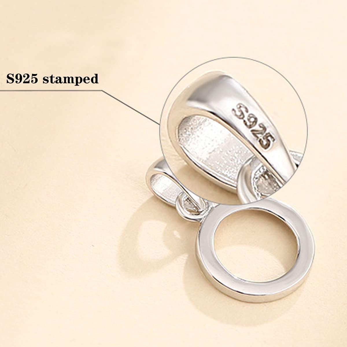 Pendant Blank Bezel Base Setting Sterling Silver Circle Pendant Tray fit 18mm Round Cabochon DIY Jewelry Craft Making