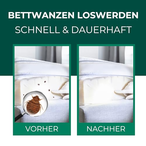 Silberkraft Bettwanzenspray 500 ml für Matratzen und Betten, effektiv Bettwanzen bekämpfen, hilfreiches Anti-Bettwanzen-Mittel gegen Bettwanzen und Ungeziefer