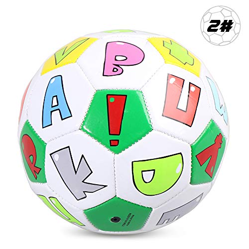 Andoer Bola de futebol infantil inflável tamanho 2 presente para crianças alunos