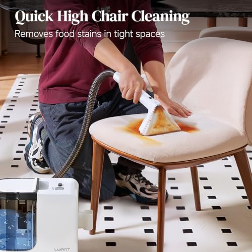 uwant Portable Carpet Cleaner, 12Kpa Powerful Suction Spot Cleaner Machine, Upholstery Cleaner Machine, Home, Sofa, Car Cleaner,Chalk - Thumbnail 7