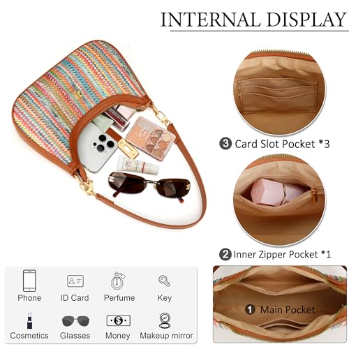 Image of KKXIU Shoulder Bag for Women Cute Hobo Vegan Leather Handbag