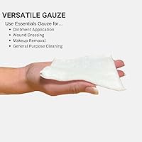 Vista 5 de AMD-Ritmed Esponjas no tejidas, no estériles, esponjas de gasa, para limpieza, preparación y aderezo, altamente absorbentes y con menos pelusa, 4 x