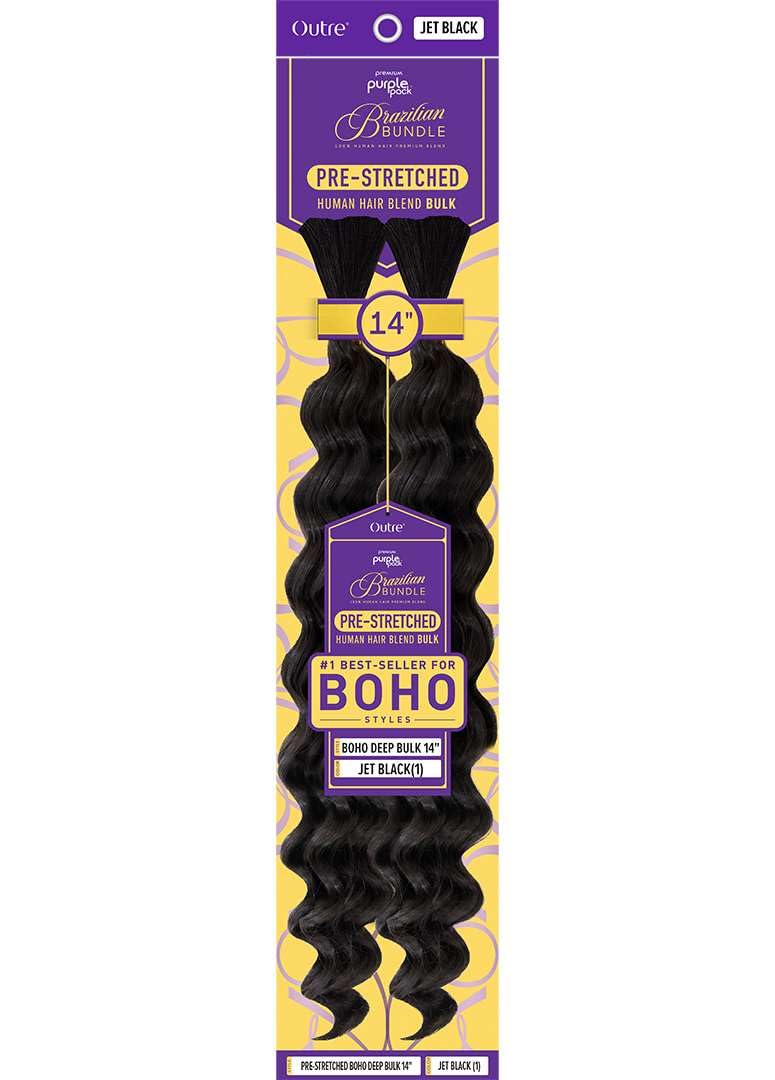 Outre Purple Pack Brazilian - Prestretched Boho Deep Bulk 14" (BURGUNDY 425)