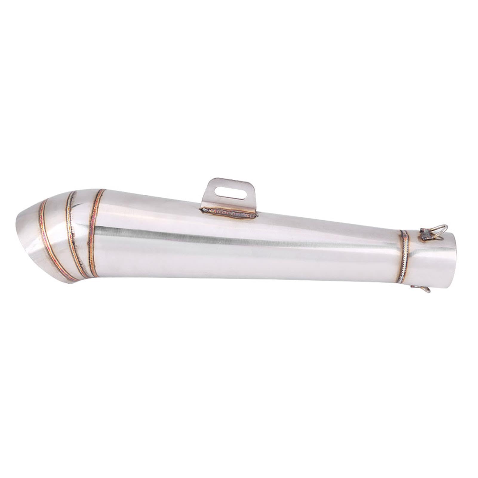Universal-Auspuffendrohr aus Edelstahl für Motorräder Motorendrohrspitze mit Schalldämpfer Für die Meisten Motorräder/Dirtbikes/Roller mit Modellen mit 51 Mm Durchmesser.