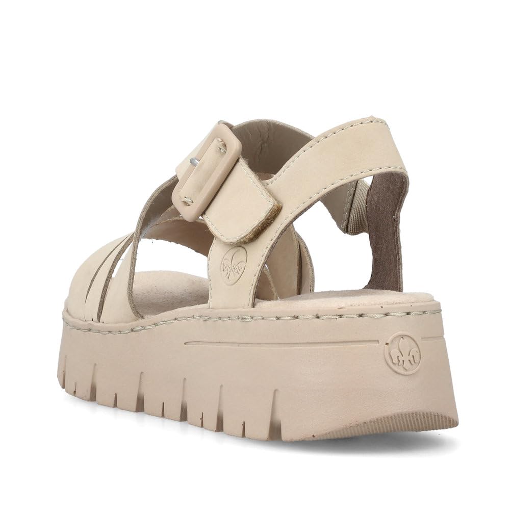 Rieker Damen Keilsandalen V1063, Frauen Sandalen