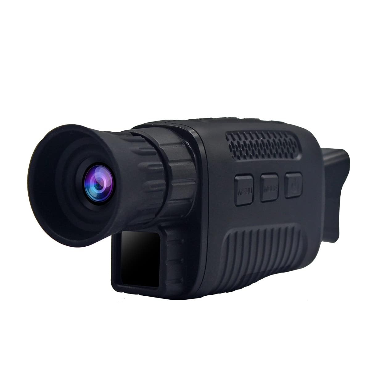 Monocular de visión Nocturna 4K HD con Pantalla de 1.5", Zoom Digital 5X, visión térmica infrarroja Ajustable en 7 Niveles – Detección de Movimiento – Batería Recargable – para Caza, Camping y