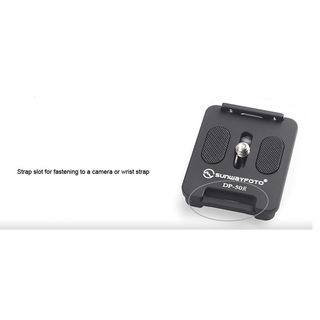 SUNWAYFOTO DP-50R Universal Arca 1/4" Vite Quick Shoe 50mm Piastra a sgancio rapido