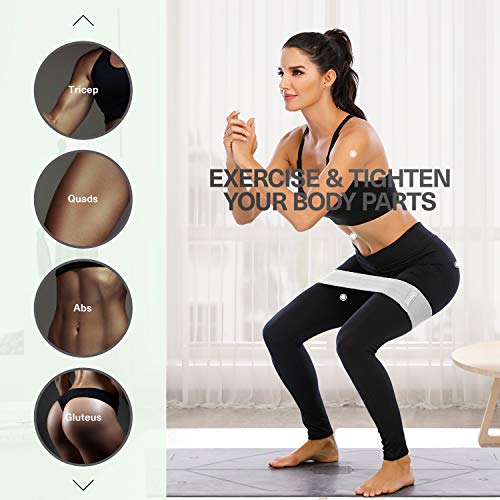 Ihuan Resistance Bands For Legs And Butt, 3 Levels Exercise Band, Anti-Slip & Roll Elastic Workout Booty Bands For Women Squat Glute Hip Training #TOP3