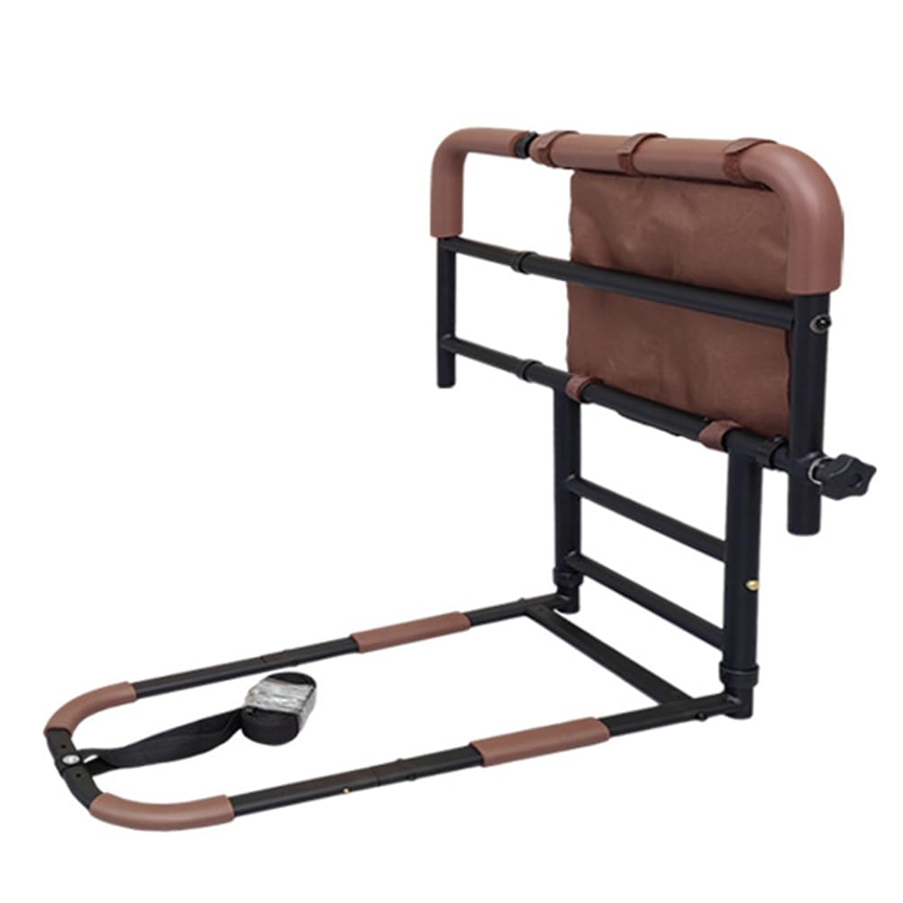Barandilla Cama Adulto, Ayuda para Levantarse De La Cama Barrera Cama Adultos con Bolsa De Almacenamiento | Barandilla Cama Ajustable a Cualquier Cama Barrera Seguridad Adultos