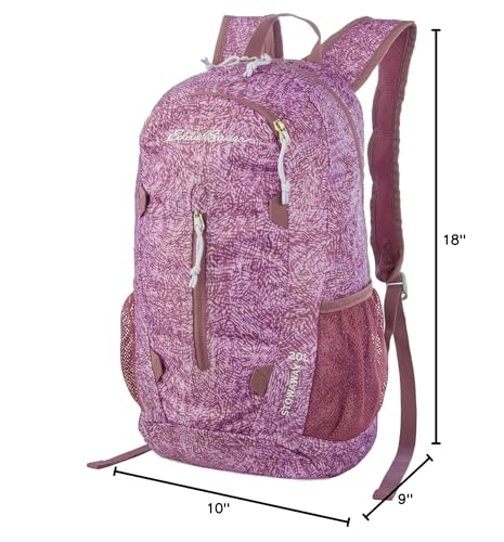 Image of Eddie Bauer Stowaway Packable 20L Backpack-Made from Ripstop Polyester, Lilac, One Size