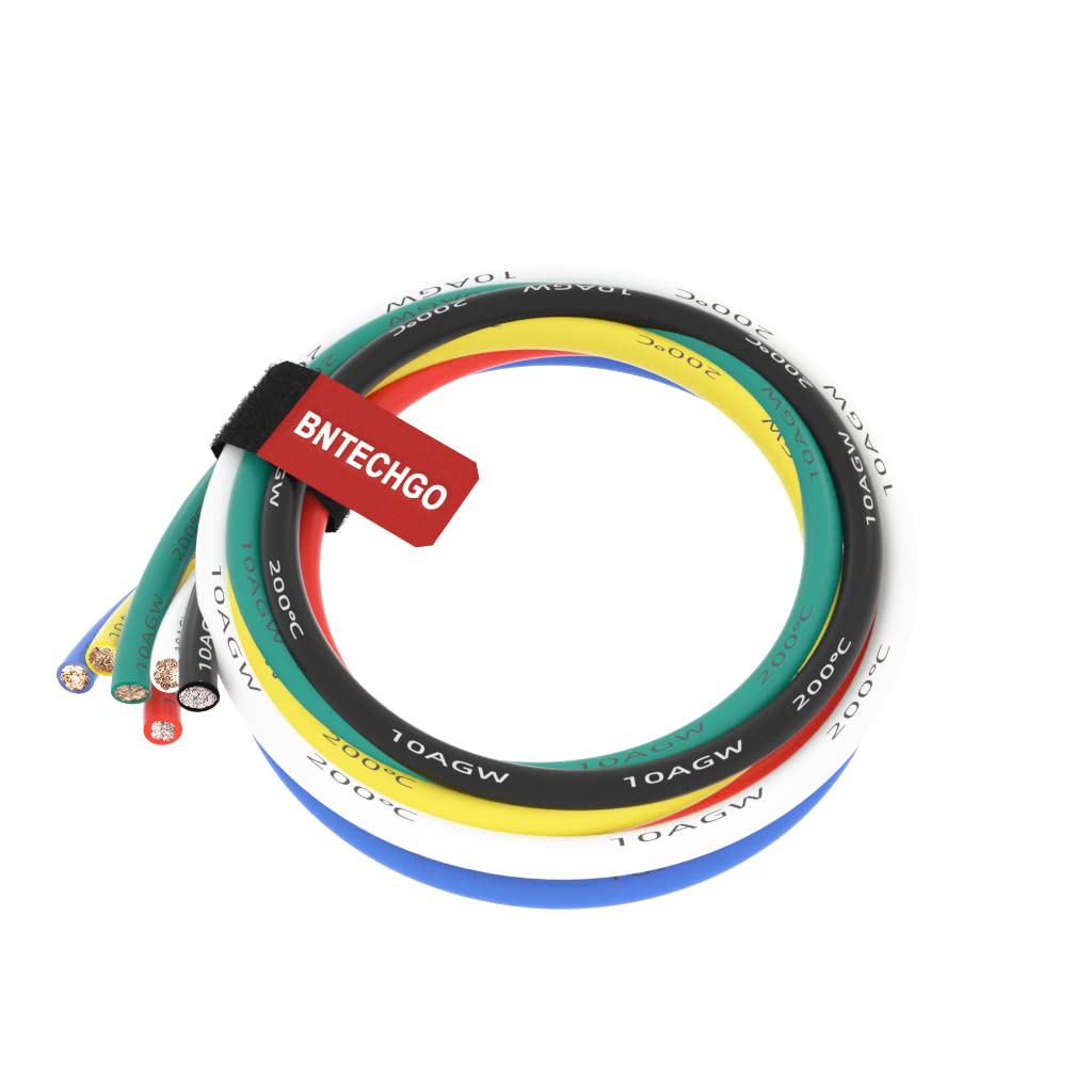BNTECHGO 12 Gauge Silicone Wire Kit 6 Color Each 10 ft Flexible 12 AWG Stranded Tinned Copper Wire