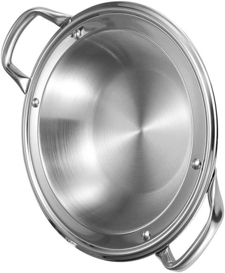 Mikinona Home Accessory Household Stainless Pot Lightweight Paella Pan Easy to Use