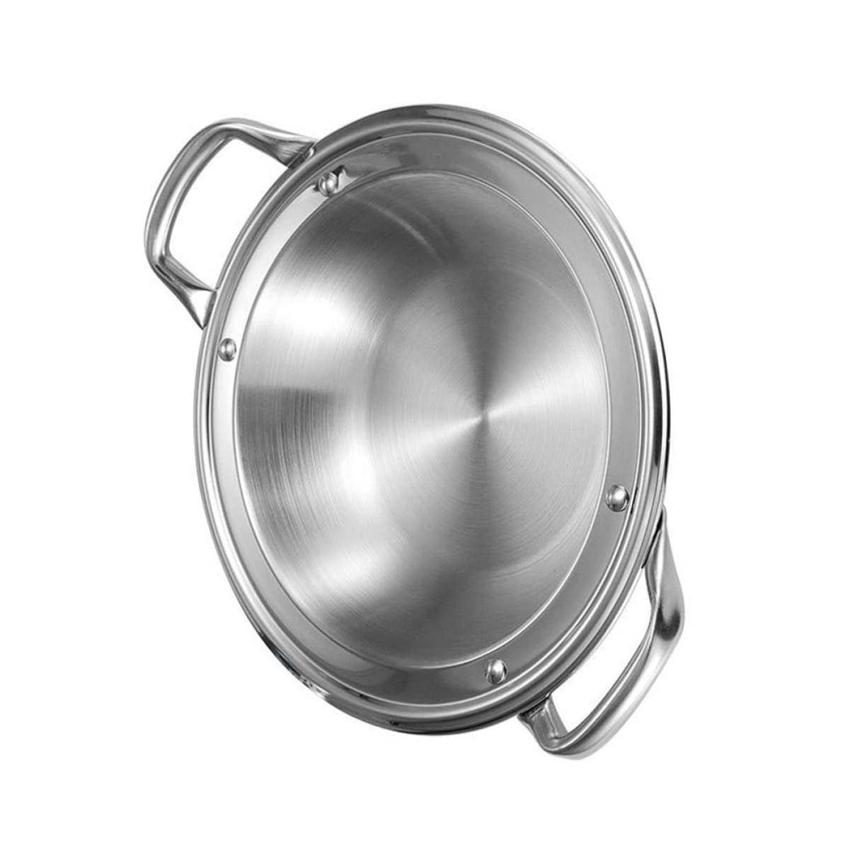 Mikinona Home Accessory Household Stainless Pot Lightweight Paella Pan Easy to Use