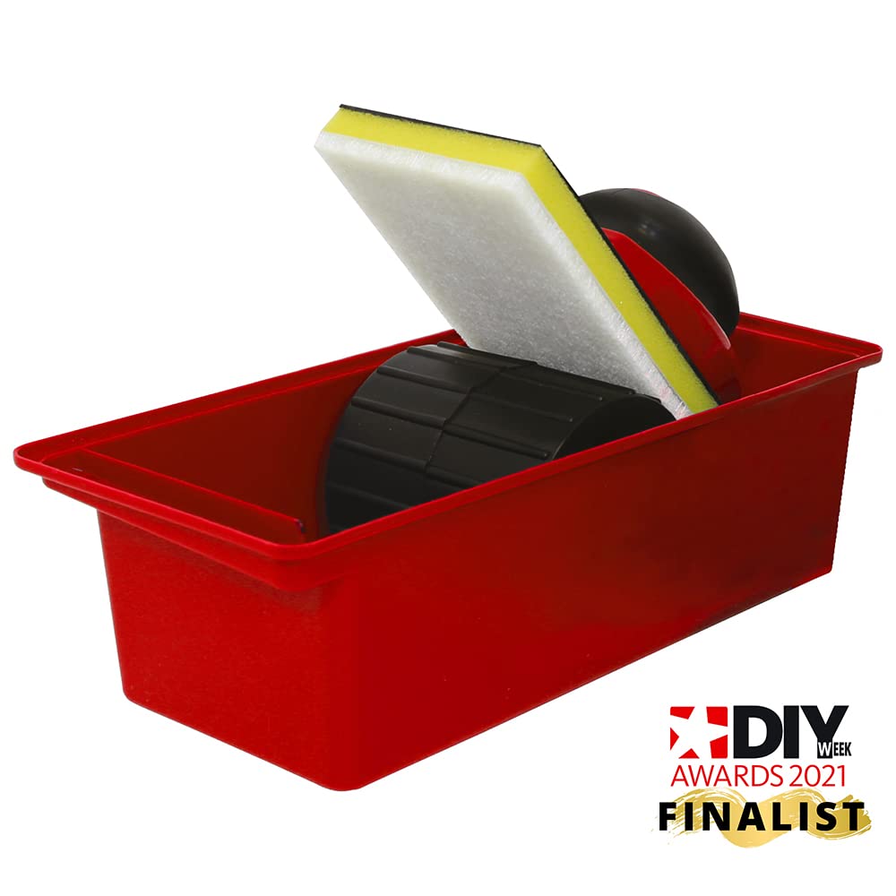 Dekton Kit de Pintura de 7 Piezas, Ideal para Pintar Cualquier habitación de Forma rápida, fácil, diseño ergonómico y Agarre cómodo. Incluye Bandeja Rectangular de 9 Pulgadas, Bandeja de Almohadilla