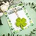 igvean Good Luck Gifts Four Leaf Clover Charm Cute Keychain for Women Birthday Gifts Ideas St Patricks Day Gifts Unique Gift for Women Girls Friend Sister Coworker Daughter