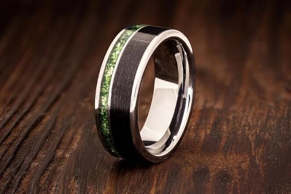 Gentlemen's Bands The Cedar Men's Wedding Band 8mm Tungsten Carbide Ring by Gentlemen's Bands - Used condition - Image 3