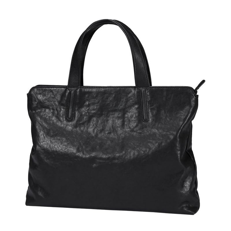 Cosmawn Maletíne Maletín de piel for portátil tipo mensajero for hombre - Bolso bandolera de piel for viajes y oficina - Estilo rústico