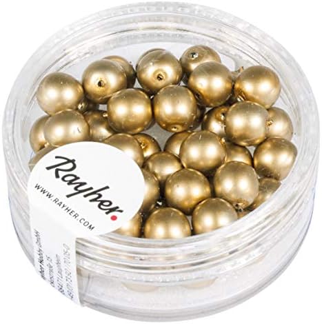 Rayher Renaissance Glass Wax Beads 14447616, Matt, 6 mm ø image 2