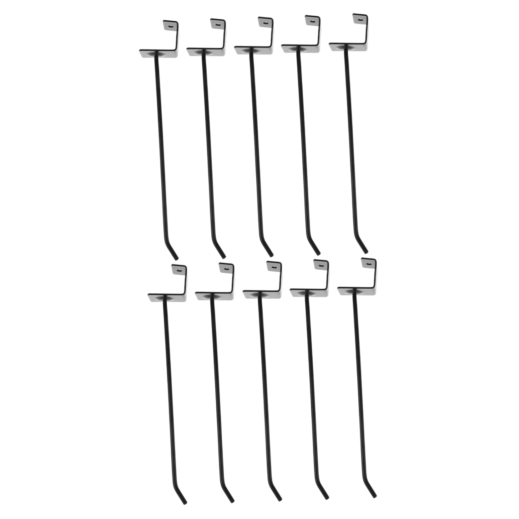 KICHOUSE Supermarket Display Hook 10pc Metal Hooks Slat Wall Hook Retail Merchandise Display Hooks