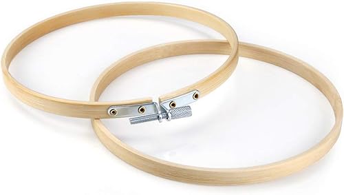 Vista 19 de Caydo Juego de 12 aros de bordado de 6 pulgadas, anillo redondo de punto de cruz a granel