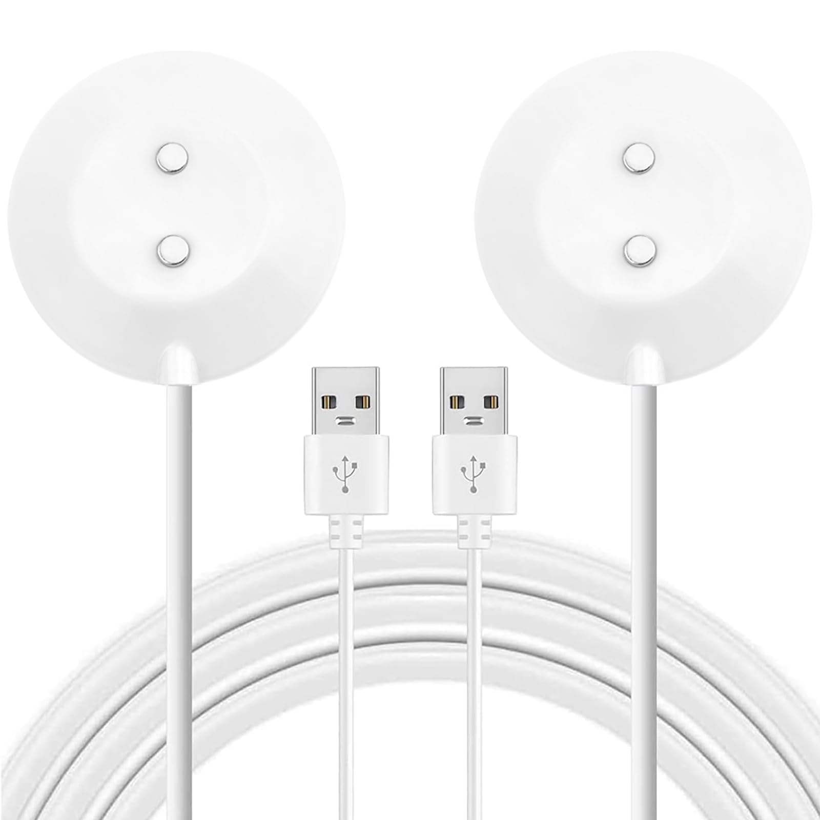 Charger Cable Compatible for Rose Toy Replacement Magnetic USB Charging Stand Adapter Accessories for Rose for Women (White&White)