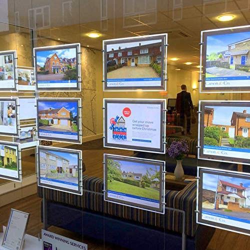 Ventana de bienes raíces colgante exhibición oficina llevó acrílico cartel marco caja luz signo titular