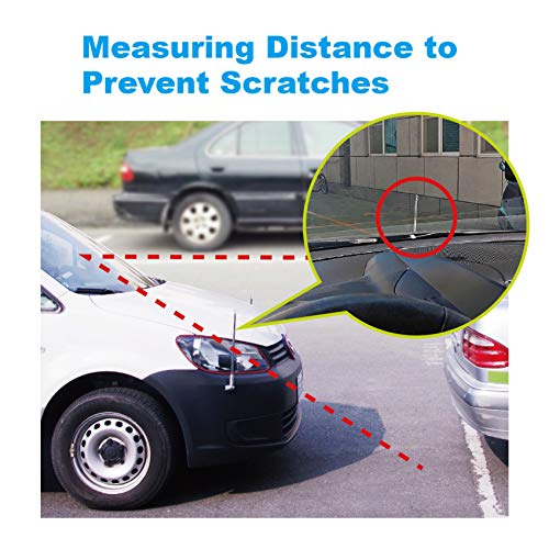 Car Safety Bumper Guard Corner Antenna Pole Parking Driving Assist Pole For New Drivers Adjustable Vehicle Protector For Measuring Distance To Prevent Scratches Collision Hypersonic - Pack Of 2 #TOP3