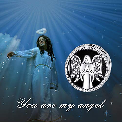 Lonago Guardian Angel Charm Personalized Photo Charm For Bracelet Custom Any Human Family Pet Dogs Cats Picture Bead Charm Gift For Women Girl #TOP5