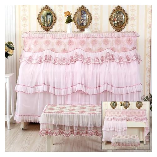 Housse de piano en dentelle style princesse pour salon moderne chic