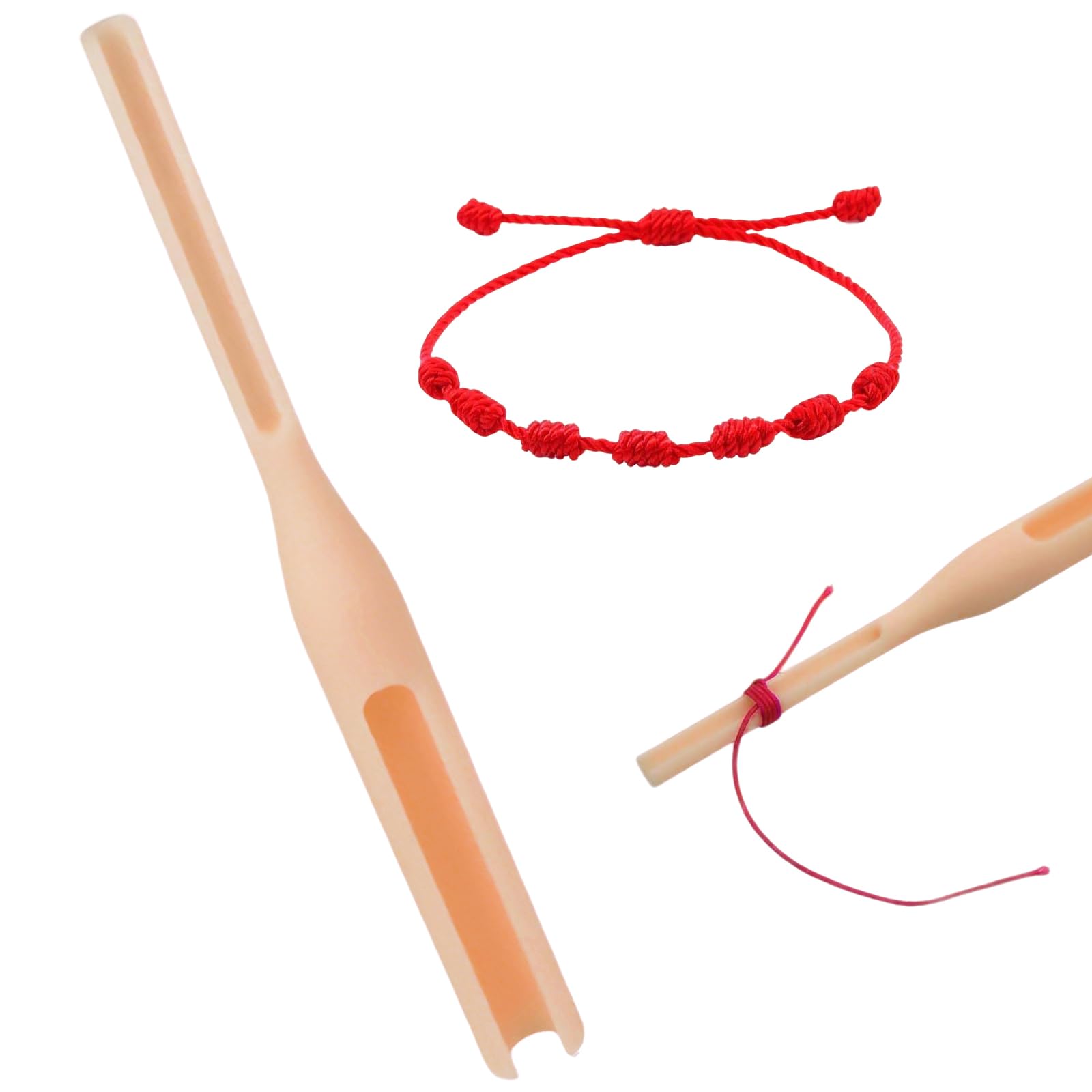 Whispern Cloud Cord Knotting Tool for Rosary,Double Headed Rosary Making Supplies,Rosary Making Kit,Cord Knot Tying Tool for Beads for Rosary Making