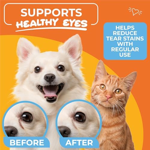 Dog Eye Wipes (100 Count) Hypoallergenic Eye & Face Wipes for Dogs & Cats - Pet Tear Stain Remover & Cleaner - Cleans & Removes Discharge, Crust, & Gunk (Coconut) - 2