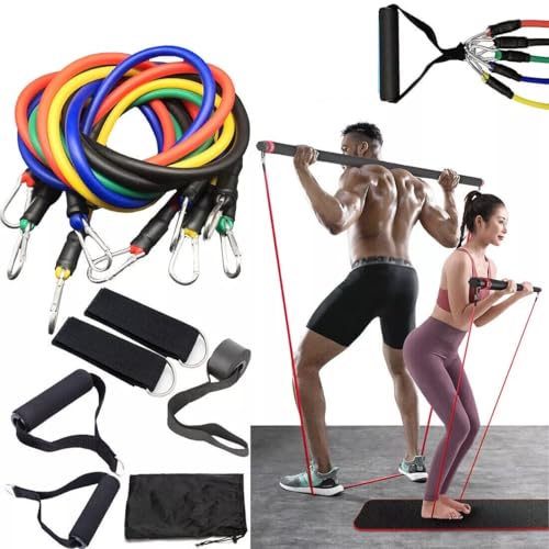 Fitense Resistance Bands Set Men 11PCS - Exercise Bands Fitness Band with Handles Heavy Resistance Bands for Working Out & Shape Body at Home Gym Fitense Resistance Bands Set Men 11PCS - Exercise Bands Fitness Band with Handles Heavy Resistance Bands for Working Out & Shape Body at Home Gym