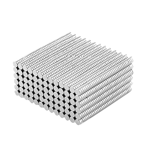 200PCS Mini Small Round Magnets 0.118\'\'x0.039\'\' 3mmX1mm Magnet 3x1mm Magnets 3 * 1 mm for Crafts,Office, Kitchen(3x1 200PCS)